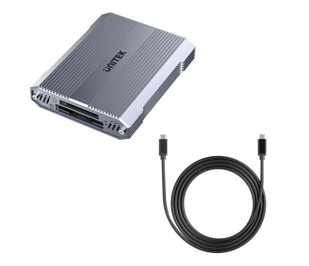 UNITEK Czytnik kart CF Express, SD/microSD, USB-A 10 Gbs + HUB - 1283944 - zdjęcie